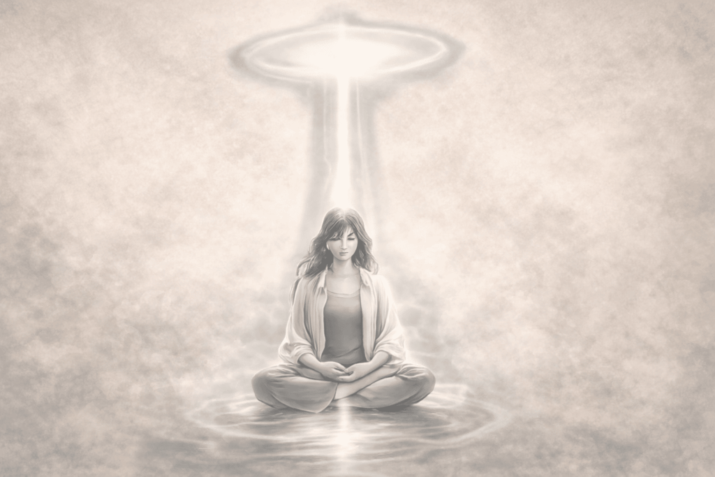 Illustration from the Book cover: Mastering the Reiki Meditation by Brian Brunius and the Koshin Reiki Association