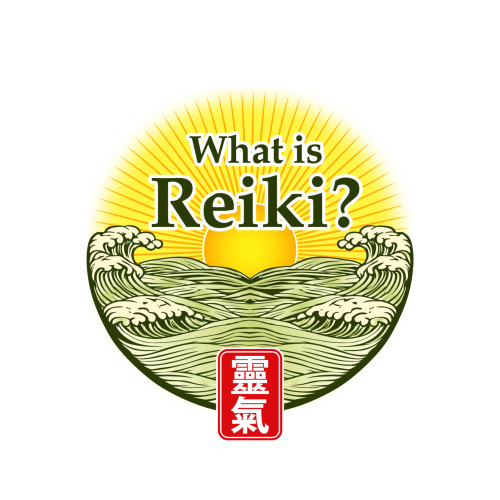 Image of a sunrise over ocean waves, and the words "What is Reiki?" superimposed over the top.